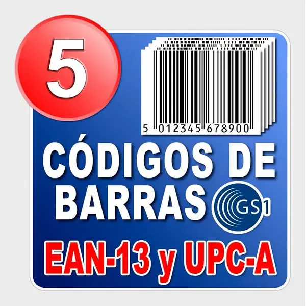 5 Códigos EAN-13 y UPC-A
